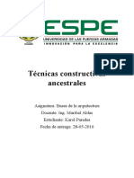 Karol Paredes - Técnicas Constructivas