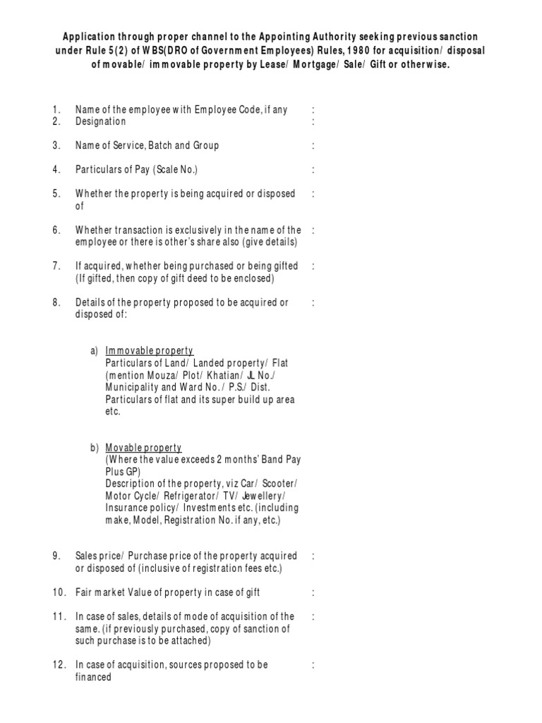 Property Purchase Form PDF | PDF | Property | Banks