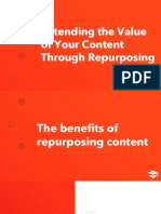 LESSON Extending The Value of Your Content Through Repurposing DECK