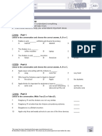 Bey A2plus Unit1Test ListeningPaper