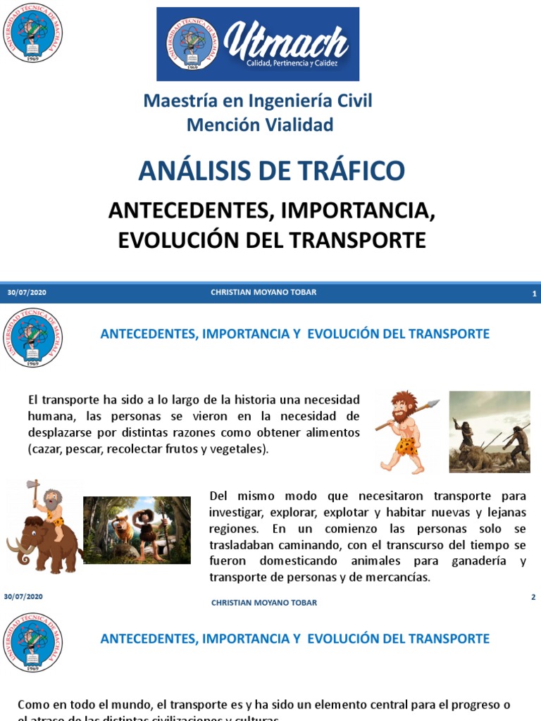 1.1 Historia y Evolución Del Transporte | Descargar gratis PDF ...