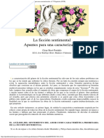 César Besó Portalés - La Ficción Sentimental. Apuntes para Una Caracterizació