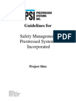 Guidelines For: Safety Management Prestressed Systems Incorporated