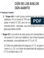 Suelos Finos: 1. Grupo A 6