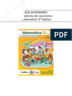 Solucionario de ejercicios de matemática para 3o básico