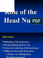 Role of The Head Nurse