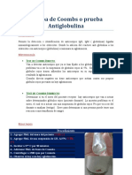 Prueba de Coombs o Prueba Antiglobulina