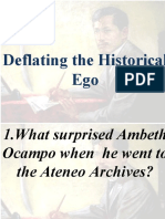 Deflating The Historical Ego