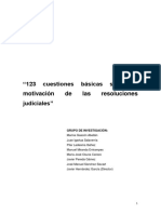 123 Cuestiones Básicas Sobre La Motivación de Las Resoluciones Judiciales PDF