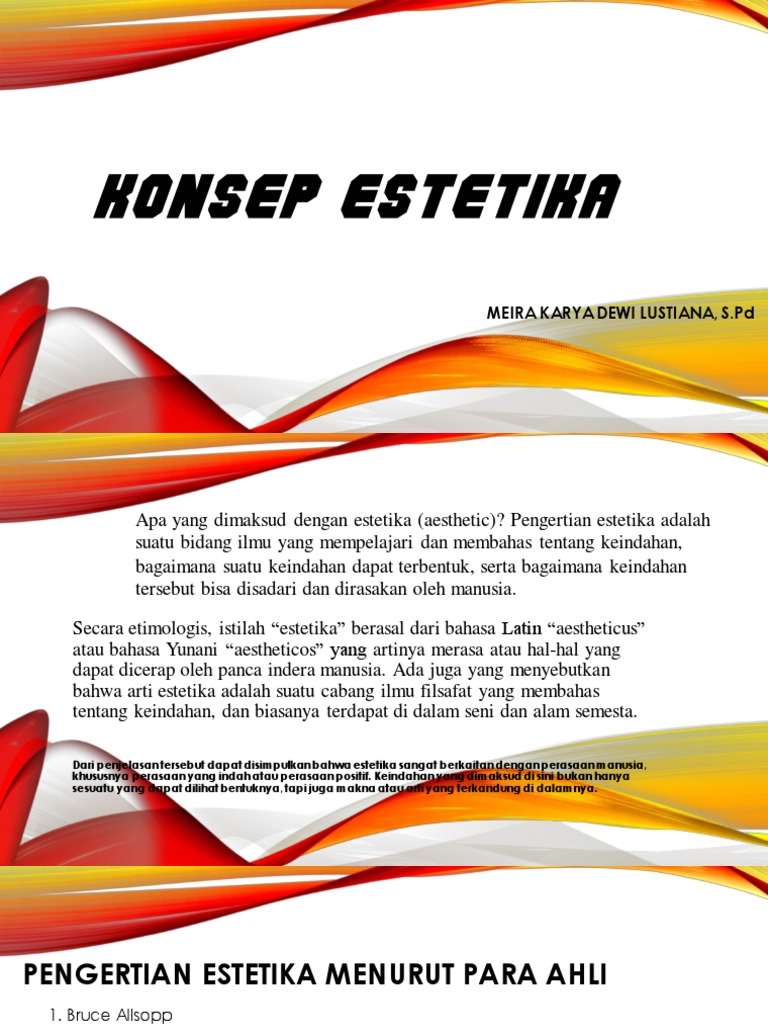 Konsep Estetika Pdf