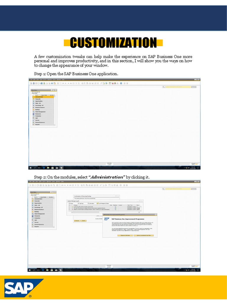Customization | PDF