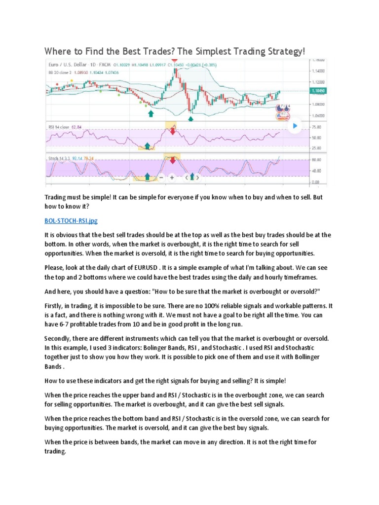Simplest Trading Strategy - BOL-STOCH-RSI | PDF | Microeconomics | Marketing