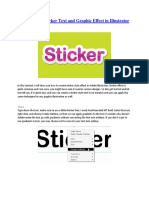 Easily Create Sticker Text and Graphic Effect in Illustrator