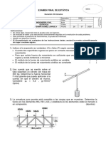 Examen Final de Estatica