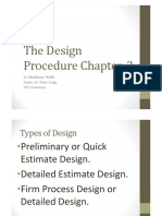 The Design Procedure Chapter-2: Dr. Muddasar Habib Deptt. of Chem. Engg. UET Peshawar