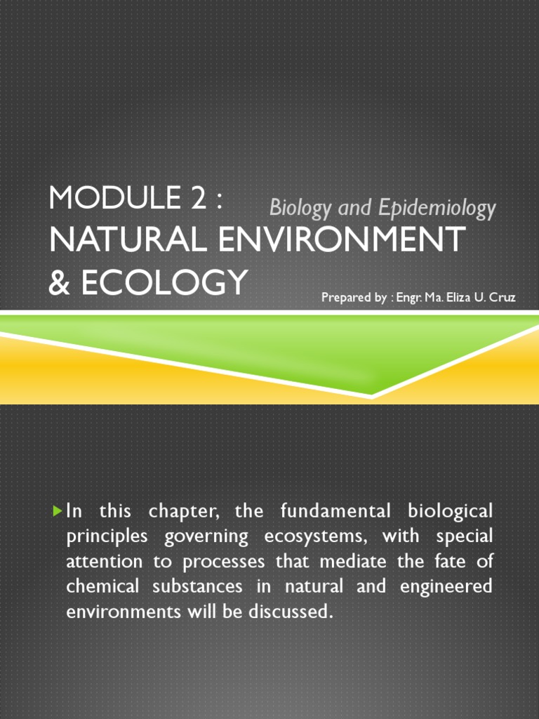 Module 2 Natural Environment Ecology Pdf Biodiversity Systems