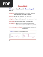 Data Electronic Signals: Must Be Transformed To (Why?)