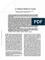 Activation of Human Platelets Cocaine: Was Were