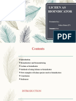 Lichen as a Bioindicator