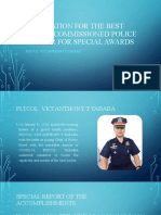 Application For The Best Junior Commissioned Police Officer