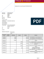 Account Statement For Account Number0730000404030328: Branch Details