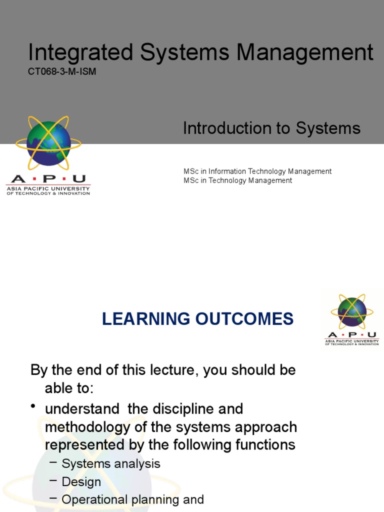 L03 Introd To Systems2 | PDF | Specification (Technical Standard ...