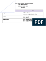 Class I CE-2 Syllabus