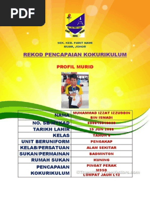 Skpn Profil Murid Kokurikulum Pdf