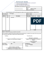 Purchase Order: Technical Education and Skills Development Authority