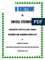 Social Studies 1 Notes 8 and 9-2017