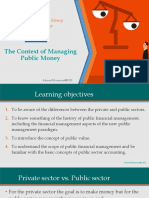 Lec 1 - The Context of Managing Public Money PDF