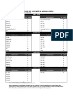 Bachelor of Science in Social Work: 1st Semester 18 Units Grade 2nd Semester 18 Units