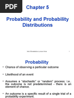 Probability and Probability Distributions: 1 Meu Biostatistics Lecture Note