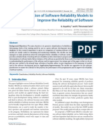 Classification of Software Reliability Models To Improve The Reliability of Software