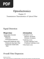 Optoelectronics: Chapter #3 Transmission Characteristics of Optical Fiber