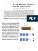 An Effect of 110Hz To 523Hz Sound Vibrations On Plant Growth An Empirical Study