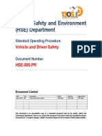 HSE-005-PR Vehicle and Driver Safety - Rev 00