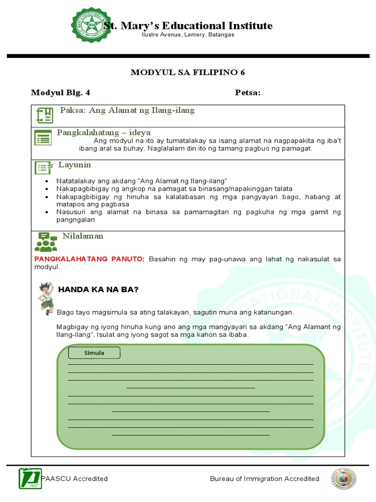 Fil. 6 Module 4 | PDF