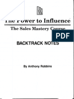 Anthony Robbins - The Power To Influence (Sales Mastery) - Backtrack Notes (175p).pdf