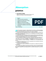 Distillation. Absorption - Contrôle Et Régulation PDF