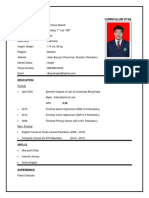 Personal Details Curriculum Vitae: Formal