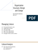 Organization Structure, Design and Change: Prof. Shreyashi Chakraborty BM 19-21