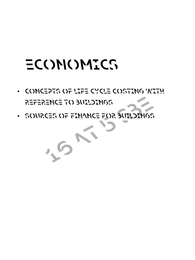Life Cycle Costing in Building Finance | PDF | Business | Art