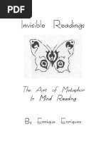 Enrique Enriquez - Invisible Readings PDF | PDF | Mind | Reality