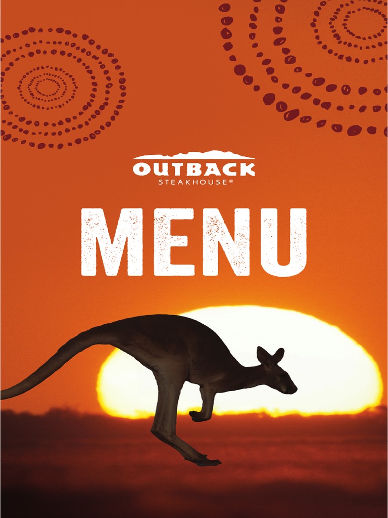 Menu Outback 2020 | PDF | Milkshake | Vegetarianismo