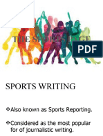 The Sports Writing