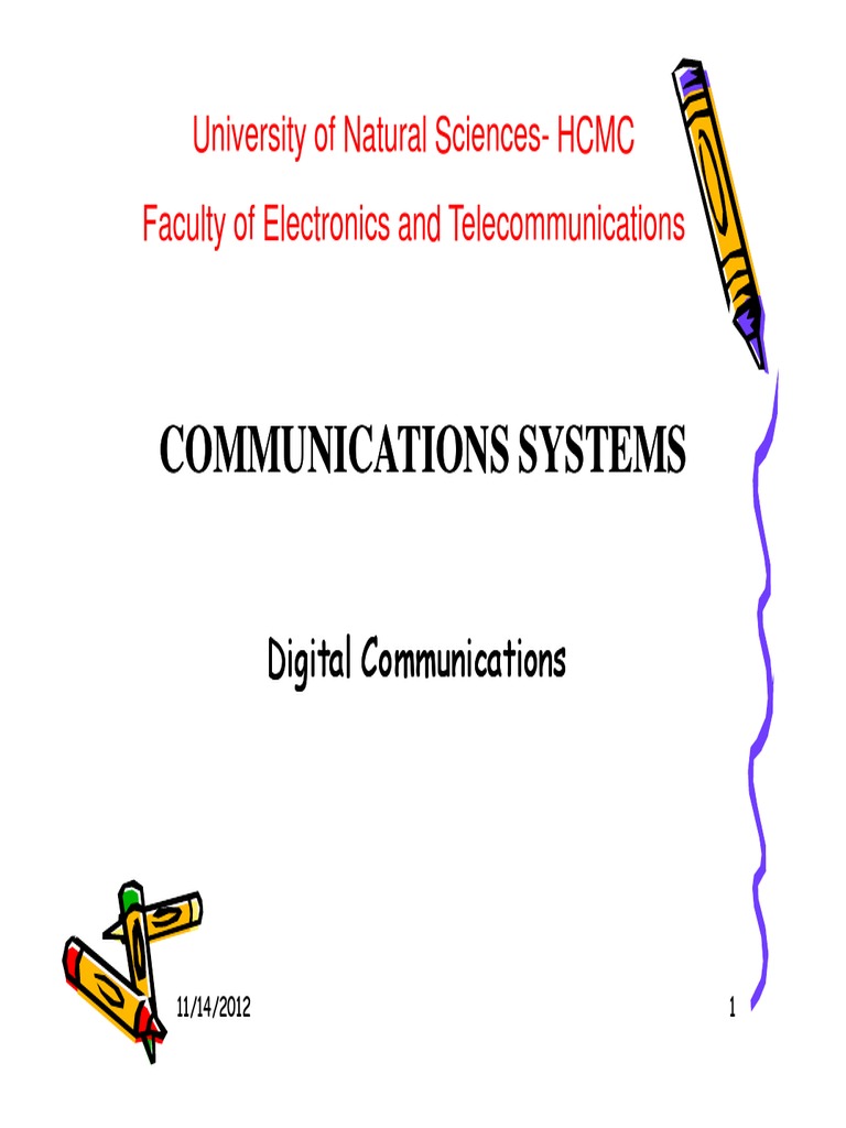 Digital Comms for Engineering Students | PDF | Modulation | Broadcast ...