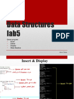 Data Structures Lab5: Queue Program Insert Delete Display Main Function