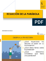 3 Ecuación de La Parábola, Circunferencia y Elipse PDF