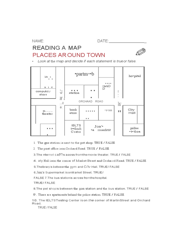 Places Around Town | PDF